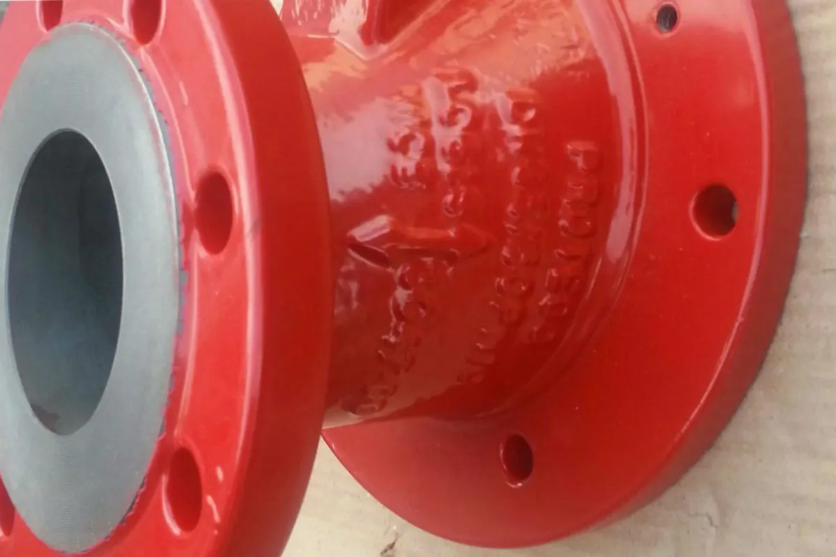 Cast metal powder coating