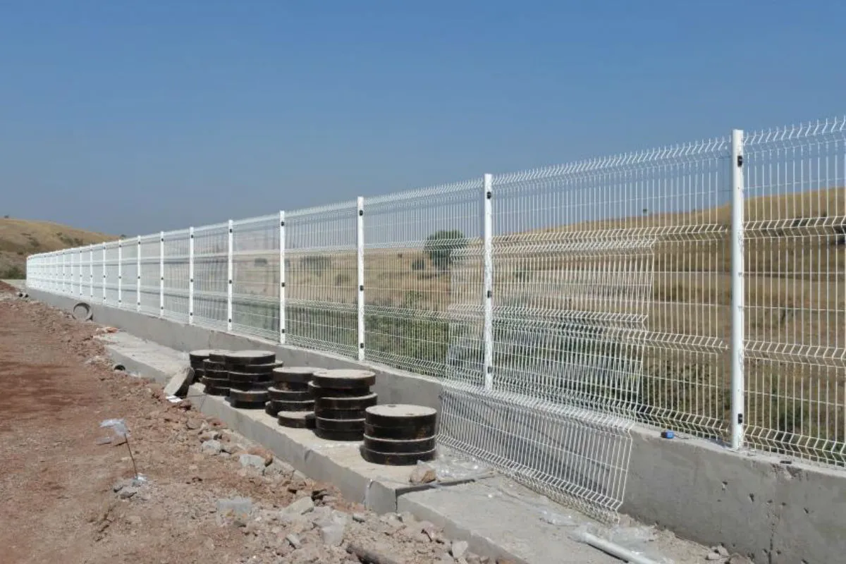 Powder coated fence panels